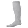 MeMoi Ribbed Cotton Blend Knee High Sock Light Gray Heather 8-9 view 1