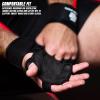Fit Active Sports New Grip 2.0 Ventilated Weight Lifting Workout Gloves with Wrist Wraps for Gym Exercise, Weightlifting, Pull Ups - for Men & Women view 3