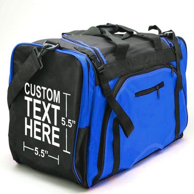 Custom Personalized Embroidery Martial Arts Taekwondo Sparring Gear Equipment Bag - Blue