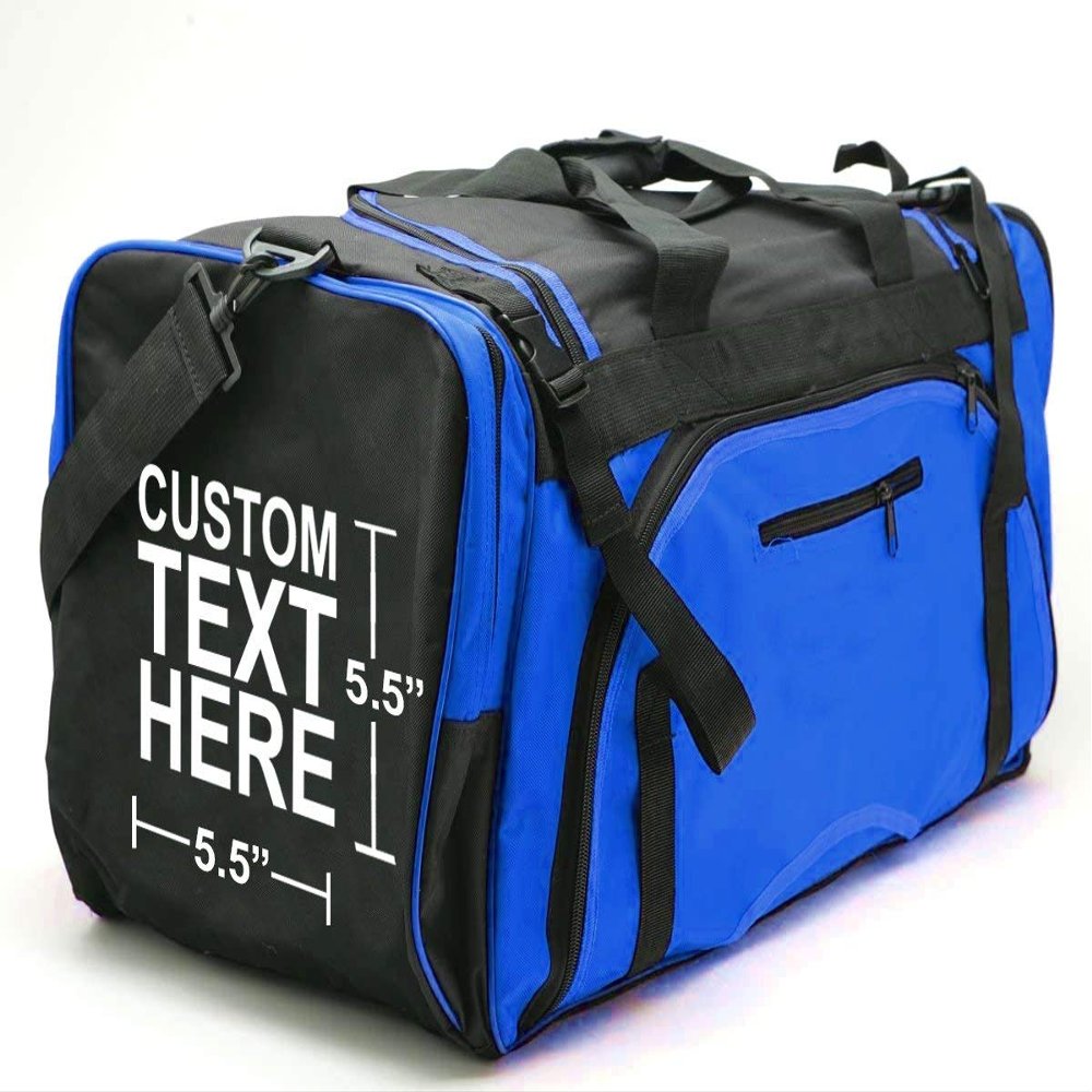 Custom Personalized Embroidery Martial Arts Taekwondo Sparring Gear Equipment Bag - Blue