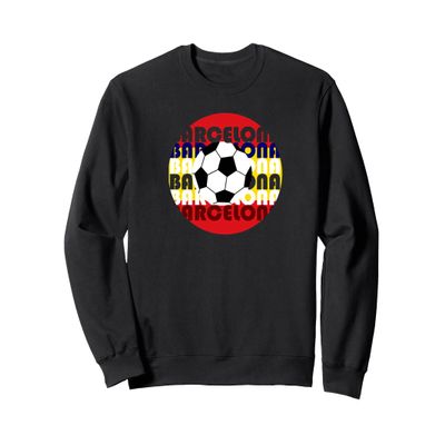 Barcelona Spain Soccer Version 4.4: Big Bauhaus Baller Sweatshirt