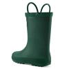 mysoft Kids Rain Boots for Girls and Boys Toddler Waterproof Rubber Cute Printed with Easy-On Handles view 2