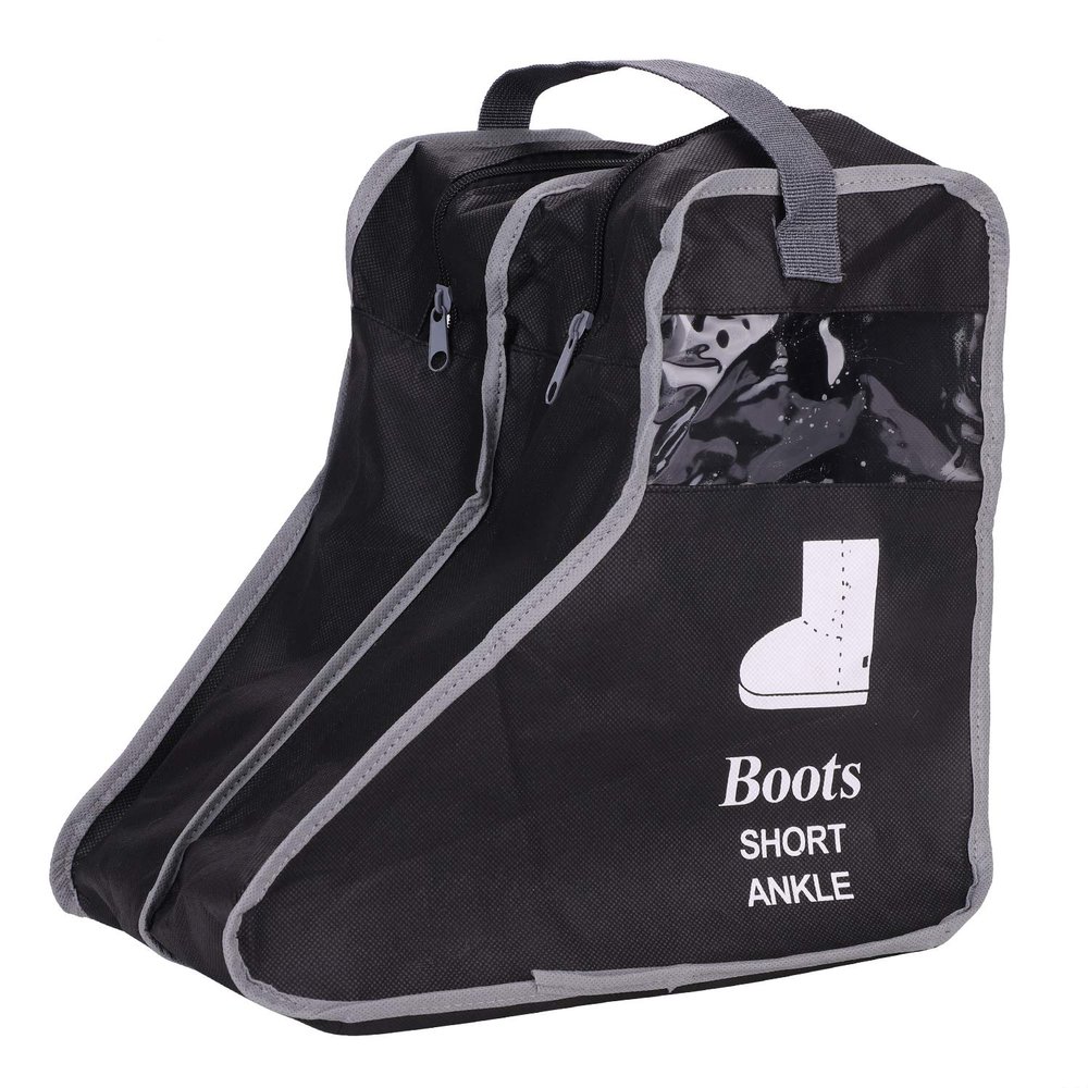 Boots Storage Bag Portable Short Boots Bag Visuable Foldable Boots Cover Protector Bag Dustproof Waterproof Shoes Handbag Hunting Fishing Riding Hiking Boots Carrier Box Bag Shoes Organizer
