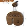 Ringsun Leather Archery Finger Tabs,Handmade Archery Finger Guard for Shooting Practice Gear, Recurve Bow Fingers Tab,Right Hand Brown RS02-8 view 2