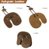 Ringsun Leather Archery Finger Tabs,Handmade Archery Finger Guard for Shooting Practice Gear, Recurve Bow Fingers Tab,Right Hand Brown RS02-8 view 3