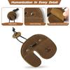 Ringsun Leather Archery Finger Tabs,Handmade Archery Finger Guard for Shooting Practice Gear, Recurve Bow Fingers Tab,Right Hand Brown RS02-8 view 4