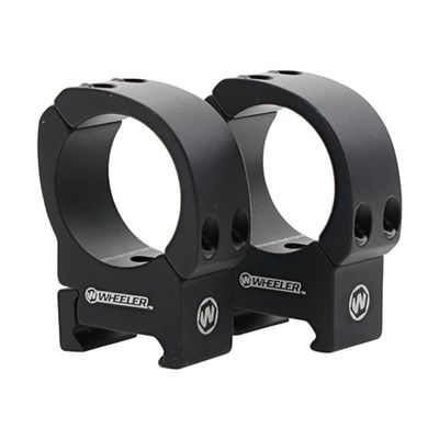 Wheeler Sporter Scope Rings with Interchangeable Base for Mounting Scopes on Picatinny and Weaver Rails