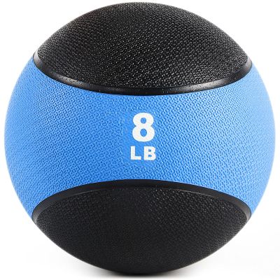 RitFit Weighted Medicine Ball - Non-Slip Rubber Shell & Dual Texture Grip - Workout Exercise Ball for Core Strength, Balance Training, Coordination Fitness - Multiple Weights & Colors