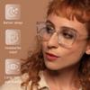 Gaoye Stylish Eyewear Frame Accessories - Blue Light Glasses for Woman - Computer Glasses for Blue Light Blocking view 4