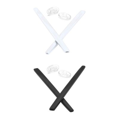 Mryok 2 Pair Replacement Earsocks Nosepiece for Oakley Square Wire 2(2014) - White & Black