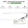 Mryok 2 Pair Replacement Earsocks Nosepiece for Oakley Square Wire 2(2014) - White & Black view 3