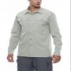 Little Donkey Andy Men's Stretch Quick Dry Water Resistant Outdoor Shirts UPF50+ for Hiking, Travel, Camping Light Gray Size 3XL view 2