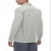 Little Donkey Andy Men's Stretch Quick Dry Water Resistant Outdoor Shirts UPF50+ for Hiking, Travel, Camping Light Gray Size 3XL view 3