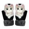 Hand-Knitted Pet Gloves Handmade Plush Animal Gloves,Full Fingers Thickening Soft Winter Warm Mittens for Kids Girl view 1