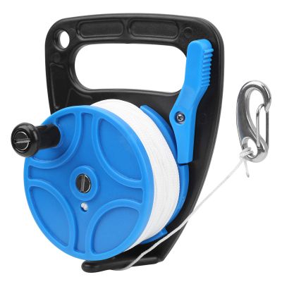 280ft Diving Reel Spool Finger Line with Thumb Stopper for Cave and Wreck Exploration (Blue) Diving