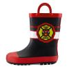 mysoft Kids Rain Boots for Girls and Boys Toddler Waterproof Rubber Cute Printed with Easy-On Handles view 1