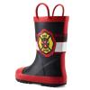 mysoft Kids Rain Boots for Girls and Boys Toddler Waterproof Rubber Cute Printed with Easy-On Handles view 2