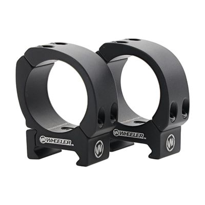 Wheeler Sporter Scope Rings with Interchangeable Base for Mounting Scopes on Picatinny and Weaver Rails