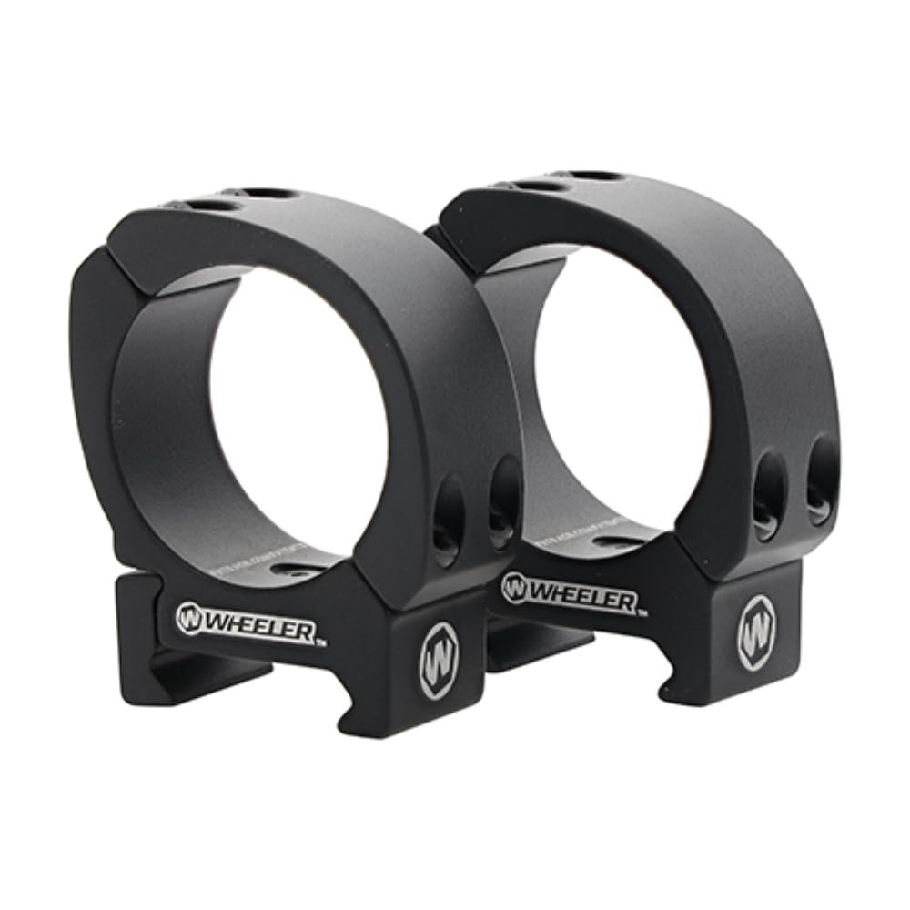 Wheeler Sporter Scope Rings with Interchangeable Base for Mounting Scopes on Picatinny and Weaver Rails