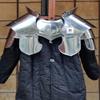Nautical-Mart Medieval Steel Gorget, Pauldrons, Besagews LARP Reenactment Armor Costume view 1
