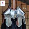 Nautical-Mart Medieval Steel Gorget, Pauldrons, Besagews LARP Reenactment Armor Costume view 3
