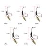 15pcs/Set Weighted Twistlock Hooks with Centering Pin,Silver/Gold Spin Saltwater Worm Hooks Size 0.07-0.25oz (Black Weight+Gold Spin) view 4