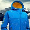 Andongnywell Women's Mountain Waterproof Ski Jacket Windproof Rain Jacket Winter Warm Snow Outdoor Sports Coat (Blue,X-Large) view 4