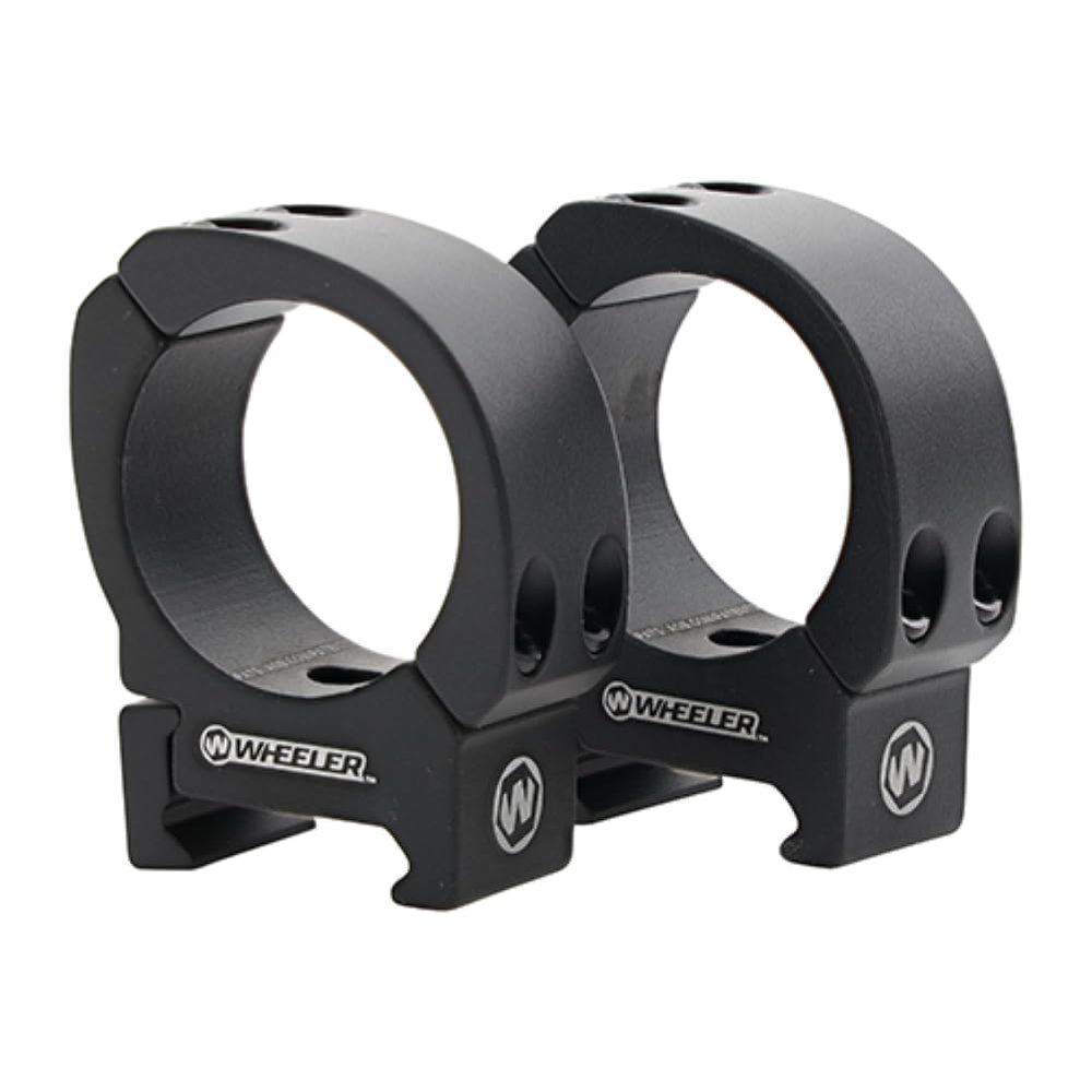 Wheeler Sporter Scope Rings with Interchangeable Base for Mounting Scopes on Picatinny and Weaver Rails