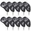 caiobob Mytag Golf Iron Head Cover Wedge Headcover Set Black Synthetic Leather Skull Skeleton Irons Protector (10pcs Iron Set(3,4,5,6,7,8,9,P,A,S)) view 1