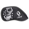 caiobob Mytag Golf Iron Head Cover Wedge Headcover Set Black Synthetic Leather Skull Skeleton Irons Protector (10pcs Iron Set(3,4,5,6,7,8,9,P,A,S)) view 2