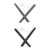Mryok 2 Pair Replacement Earsocks Nosepiece for Oakley Square Wire 2(2014) - Gray & Black view 1