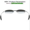 Mryok 2 Pair Replacement Earsocks Nosepiece for Oakley Square Wire 2(2014) - Gray & Black view 2