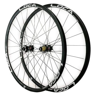 26/27.5/29in Mountain Bike Wheelset Thru axle Bikes Front & Rear Wheel 8/9/10/11/12speed Aluminum Alloy Hub Matte 24 Holes (Color : B, Size : 29in)