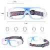 SooGree Sports Goggles for Basketball Soccer Football Protective Eyewear Goggles Eye Safety Glasses Anti Fog PC Lens for Men Adults (Blue) view 2