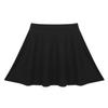 Jowowha Kids Girls Solid Color Stretchy Knee Length A-Line Skater Skirt School Uniform Dress Casual Daily Wear Black 6 view 2