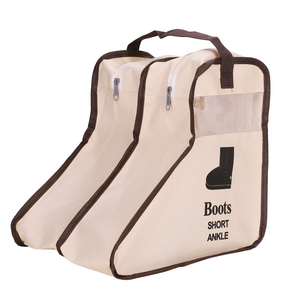 Boots Storage Bag Portable Short Boots Bag Visuable Foldable Boots Cover Protector Bag Dustproof Waterproof Shoes Handbag Hunting Fishing Riding Hiking Boots Carrier Box Bag Shoes Organizer