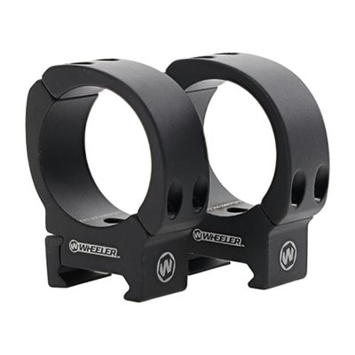 Wheeler Sporter Scope Rings with Interchangeable Base for Mounting Scopes on Picatinny and Weaver Rails