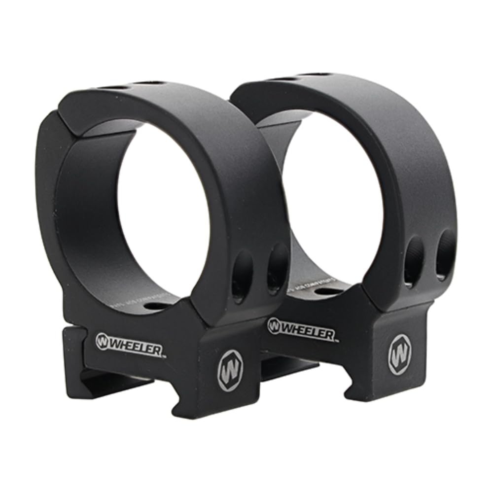 Wheeler Sporter Scope Rings with Interchangeable Base for Mounting Scopes on Picatinny and Weaver Rails