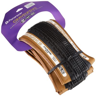 Panaracer Gravel King SK 650B x 48 Tubeless Ready, Black/Brown F650B48-GKSK-D