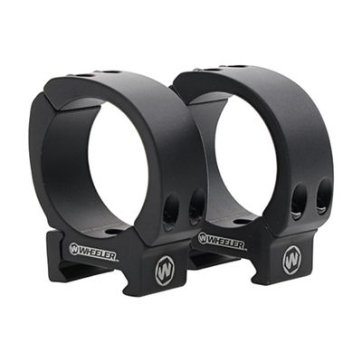 Wheeler Sporter Scope Rings with Interchangeable Base for Mounting Scopes on Picatinny and Weaver Rails