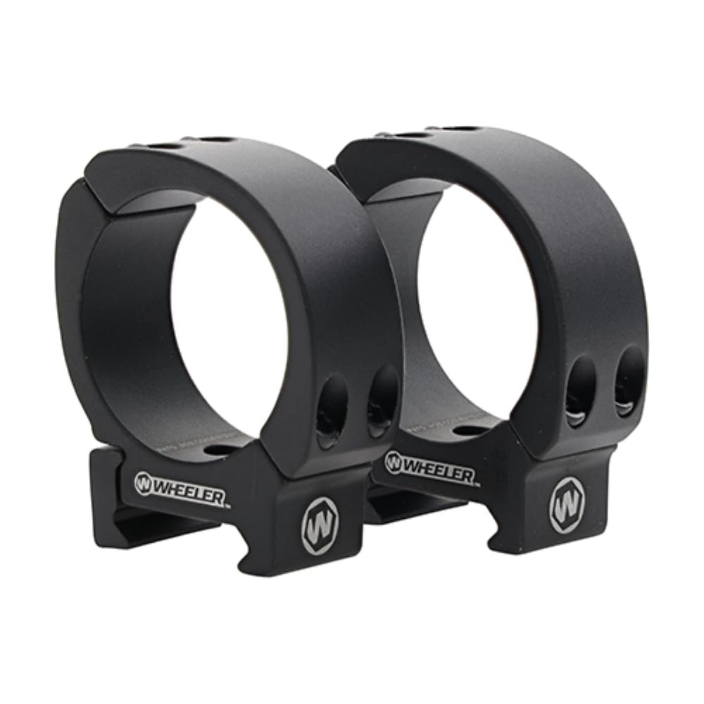 Wheeler Sporter Scope Rings with Interchangeable Base for Mounting Scopes on Picatinny and Weaver Rails