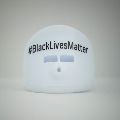 Ashani Black Lives Matter Mouth Guards (Large, White)