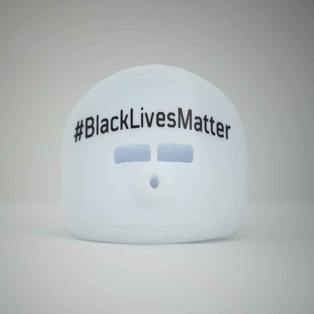 Ashani Black Lives Matter Mouth Guards (Large, White)