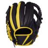 ASICS 3121A746 Infielder's Softball Gloves, Blacks x Pair Gold, Size 6 view 4