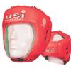USI Universal The Unbeatable Boxing Headguard, 615CG Amateur Contest Headguard, Hide Leather, Multiple Layers of Padding for Greater Shock Absorbing Adjustable Web Closure & Strap(Size M, Red) view 4