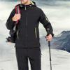 Andongnywell Women?s Mountain Snow Waterproof Ski Jacket Hood Windproof Fleece Parka Rain Jackt Winter Coat (Black,X-Large) view 3