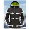 Andongnywell Women?s Mountain Snow Waterproof Ski Jacket Hood Windproof Fleece Parka Rain Jackt Winter Coat (Black,X-Large) view 4