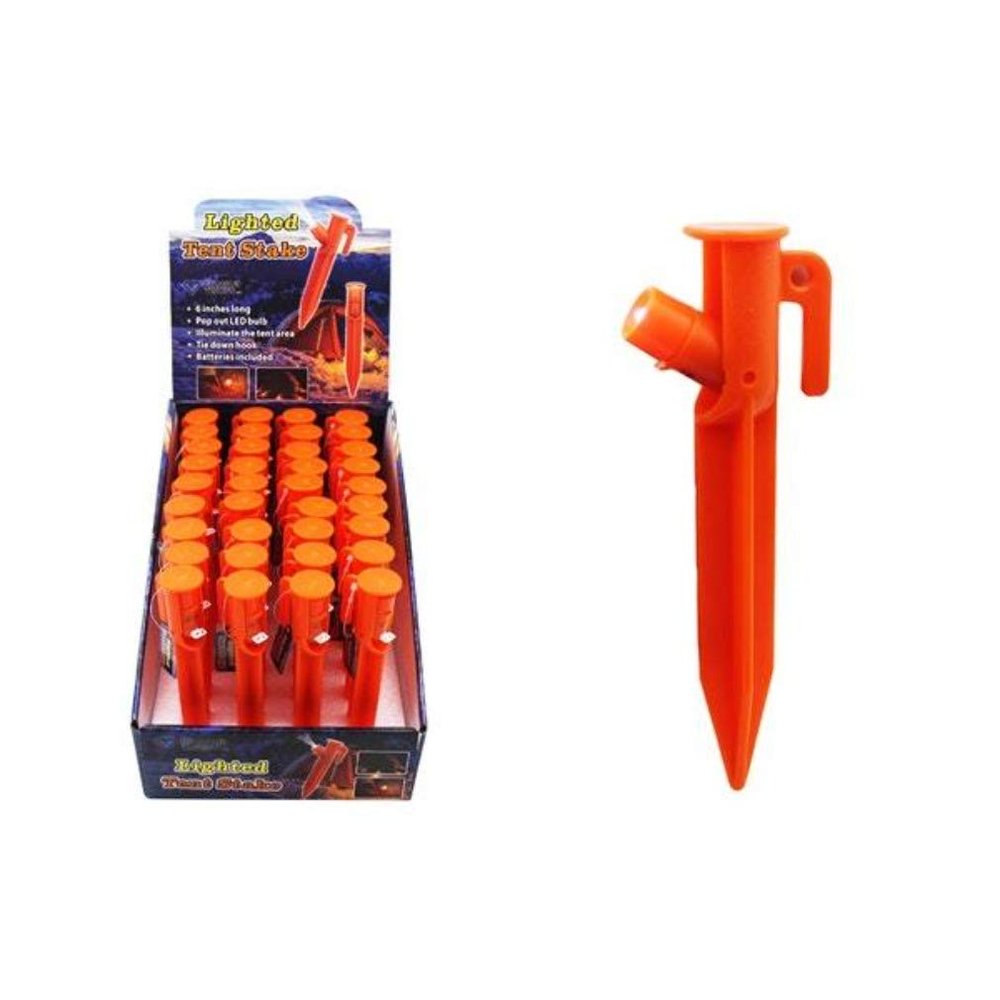 George & Jimmy Led Lighted Tent Stake Case Pack 36