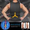 SHAPERIN Men Neoprene Sauna Waist Trainer Trimmer Vest with Adjustable Double Straps,Workout Compression Sauna Suit Sweat Vest view 3