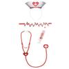 amscan Emergency Nurse Costume Accessory Kit - Various Sizes, Red/White - 4 Pcs. view 2